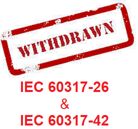 ابطال استانداردهای IEC60317-26 و IEC60317-42